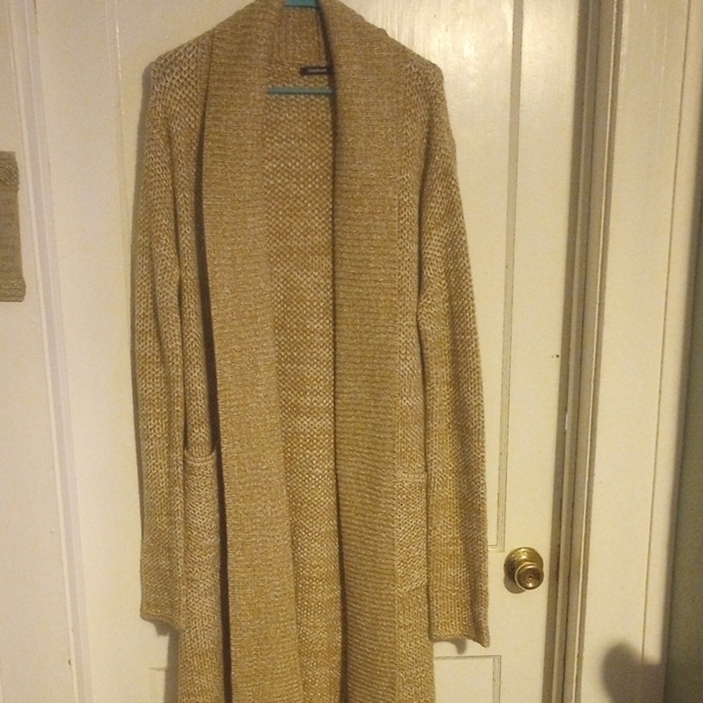 PattyBoutik Tan Knit Sweater